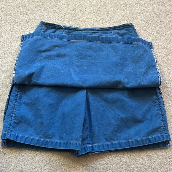 VTG Liz Claiborne Tropical Denim Skirt 2 Petite - Picture 6 of 11